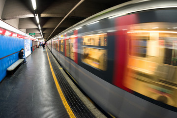 Subway in Milan, Italy
