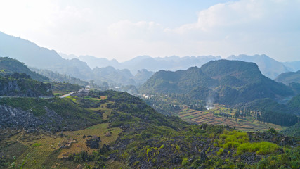 Fototapeta na wymiar north vietnam mountains
