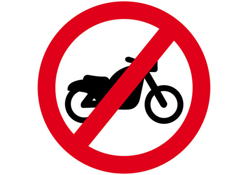 Schild Motorrad verboten
