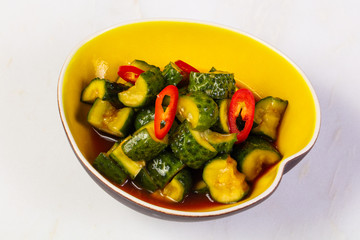 Asian marinated cucumber