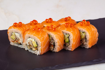 Philadelphia roll with salmon