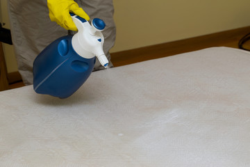 dry cleaning of a mattress