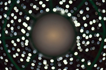 Beautiful bokeh from many lights, texture