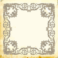 Vector baroque of vintage elements for design. 
