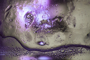 Abstract background of oil mixed with water