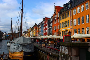 Fototapeta na wymiar Nyavn di Copenhagen