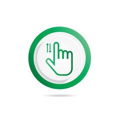 Hand Gesture icon sliding up down
