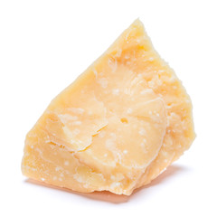 piece of parmesan or parmigiano cheese