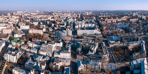 Obraz premium Nizhny Novgorod / russia - 04.30.2018 The Nizhny Novgorod at sunset. Beautiful sunset in the spring.