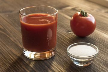  Tomato juice in a glass
