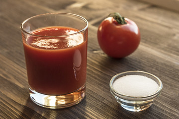  Tomato juice in a glass