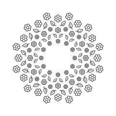 High Quality Vintage Decorative Oriental Mandala on White Background . isolated Vector Elements