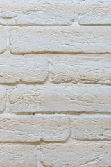 white brick wall background in rural room