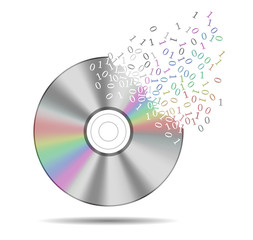 Cd or dvd, abstract storage medium