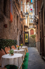 Fototapeta na wymiar Small street at Sorrento