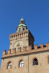Fototapeta na wymiar Accursio Palace in Bologna