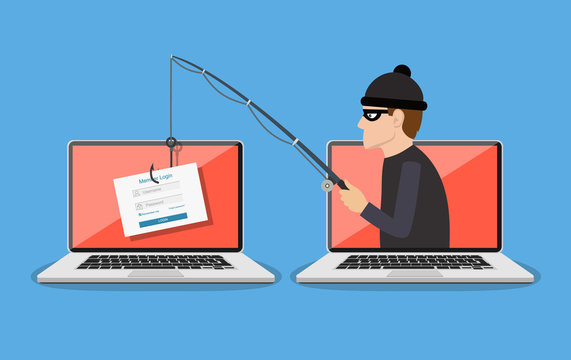 Phishing scam, hacker attack