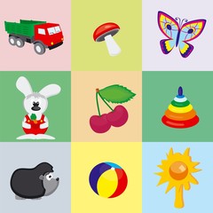 Vector Children's toys