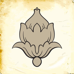 Vector baroque of vintage elements for design. 