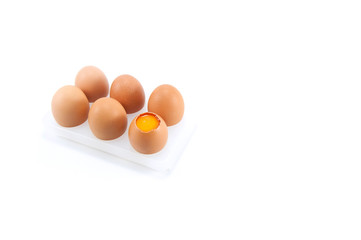 Brown chicken eggs