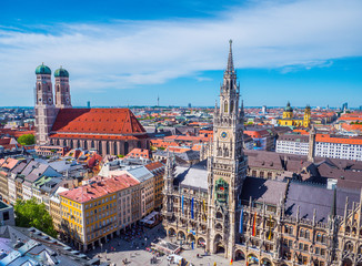 Fototapeta premium Panorama centrum Monachium