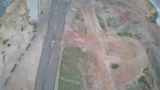 View of Nazare's lighthouse in Zon North Canyon, place with the biggest waves in Europe Nazare, Portugal