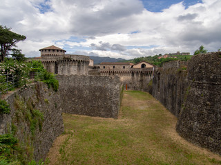 Obraz premium Sarzanello fortress, Sarzana, Liguria, Italy.
