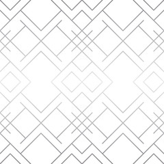 Silver texture. Seamless geometric pattern. Silver background. Vector seamless pattern. Geometric background with rhombus and nodes. Abstract geometric pattern.