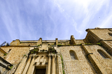Medieval architecture detail in Plasencia in Extremadura