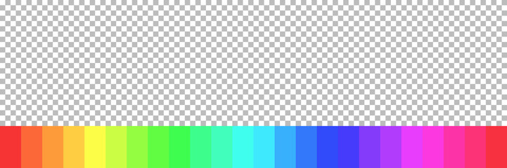 RGB Rainbow colors with checkered background