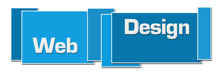 Web Design Blue Square Boxes 