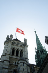 Fototapeta na wymiar St. Pierre Cathedral : Architecture in Geneva