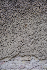 A ruined wall with copy space