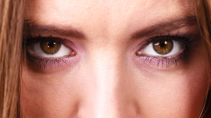 Woman eyes closeup