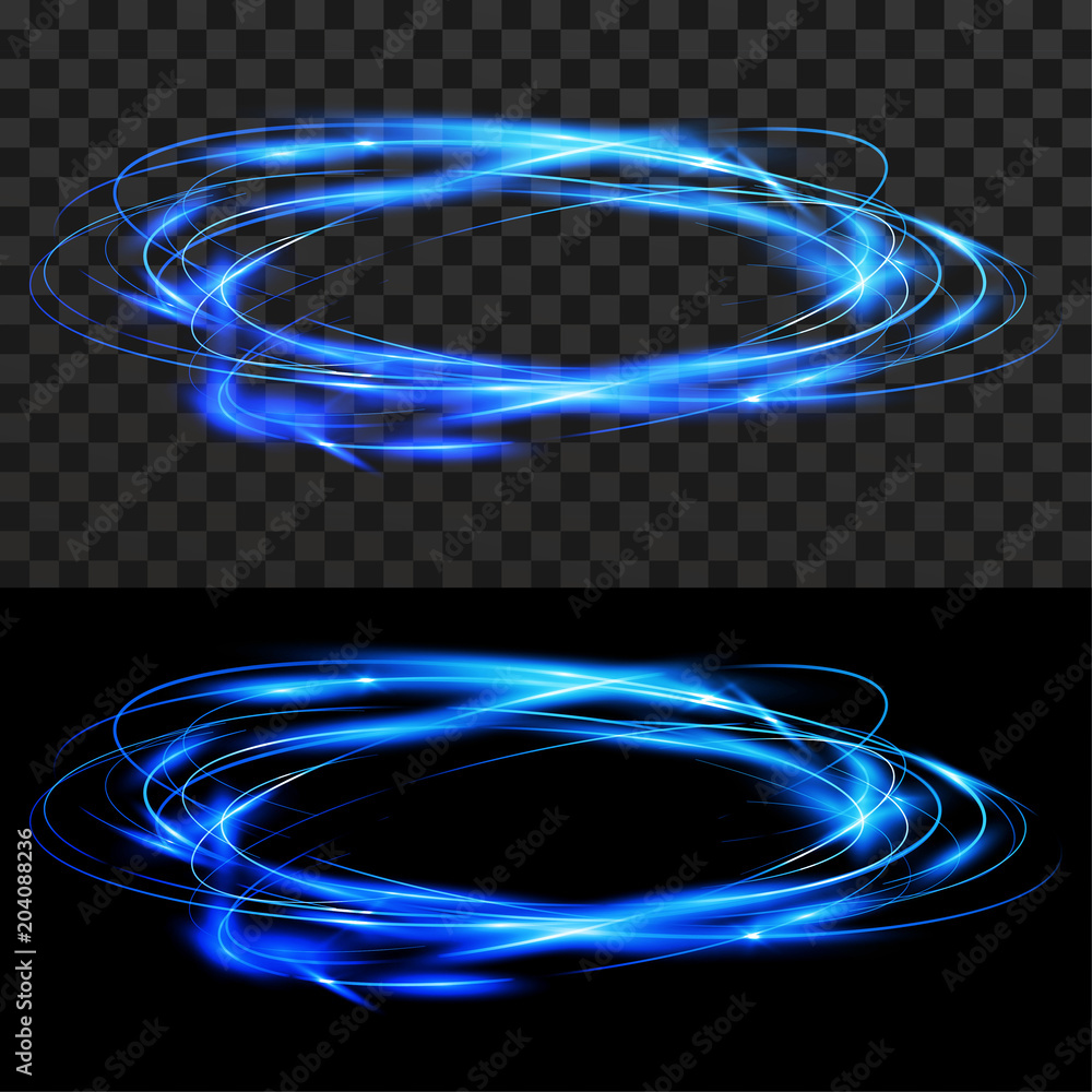 Canvas Prints futuristic soft light orbital transparent fusion circle