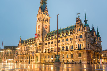 Fototapeta na wymiar Town Hall of Hamburg, Germany
