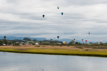 International Balloon Festival in the city of Torres, state of Rio Grande do Sul Brazil