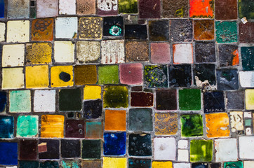 Colorful urban mosaic background