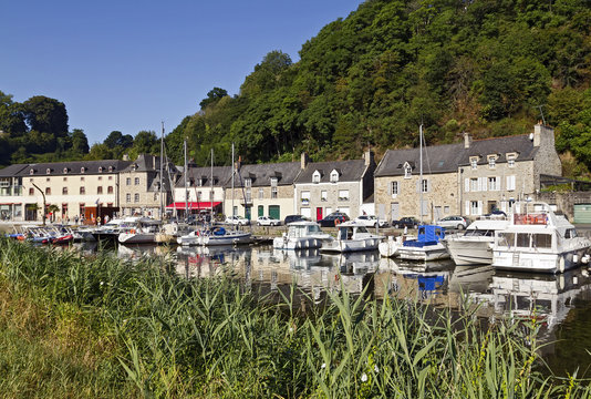 Dinan Port on the Rance River, Breton