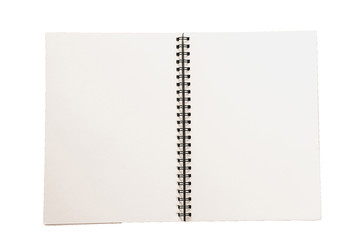 Isolated Paper notebook for memo message with clipping path on white background