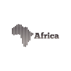 Africa abstract logo icon template