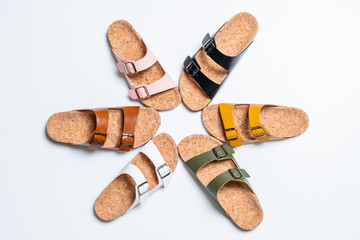 men's and women's fashion leather sandals