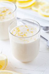 Homemade Lemon Panna Cotta