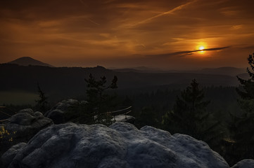 The remains of Saunstejn Castle