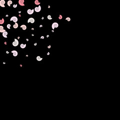 Festive Background with Colorful spirals. Trendy Pattern for Postcard, Print, Banner or Poster. Pretty spirals For Party Decoration, Wedding, Birthday or Anniversary Invitation. Vector