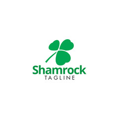 Fototapeta premium Shamrock logo icon template