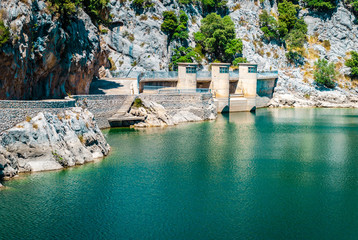 Gorg Blau, artifical lake, water supply mallorca