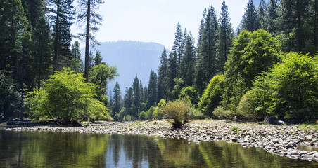  Beautiful landscape of the Yosemite National Park