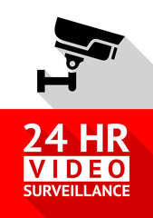 Video surveillance sticker