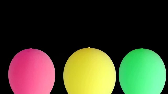 Drei bunte Ballons Freisteller